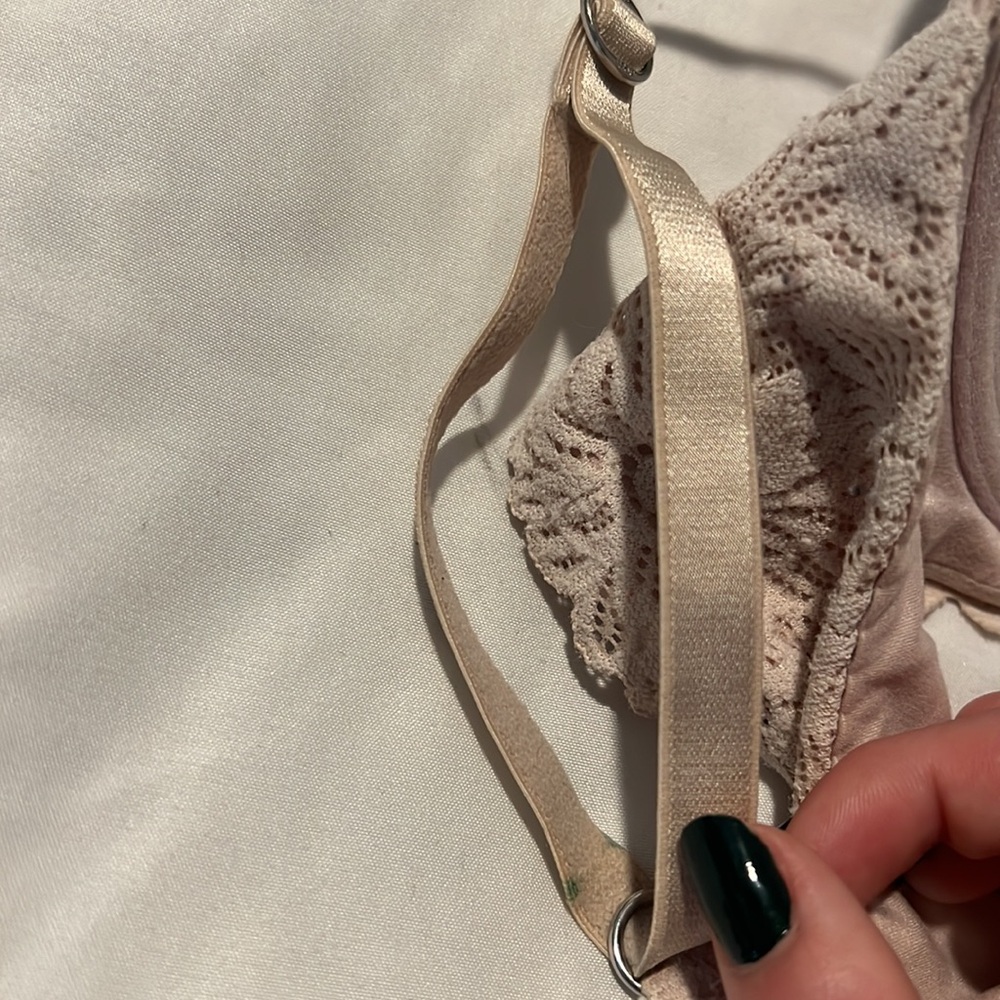 ⭐️(3/$25) AERIE Real Sunnie Lace Demi Push Up Blossom Lace Trim Bra - Picture 13 of 15